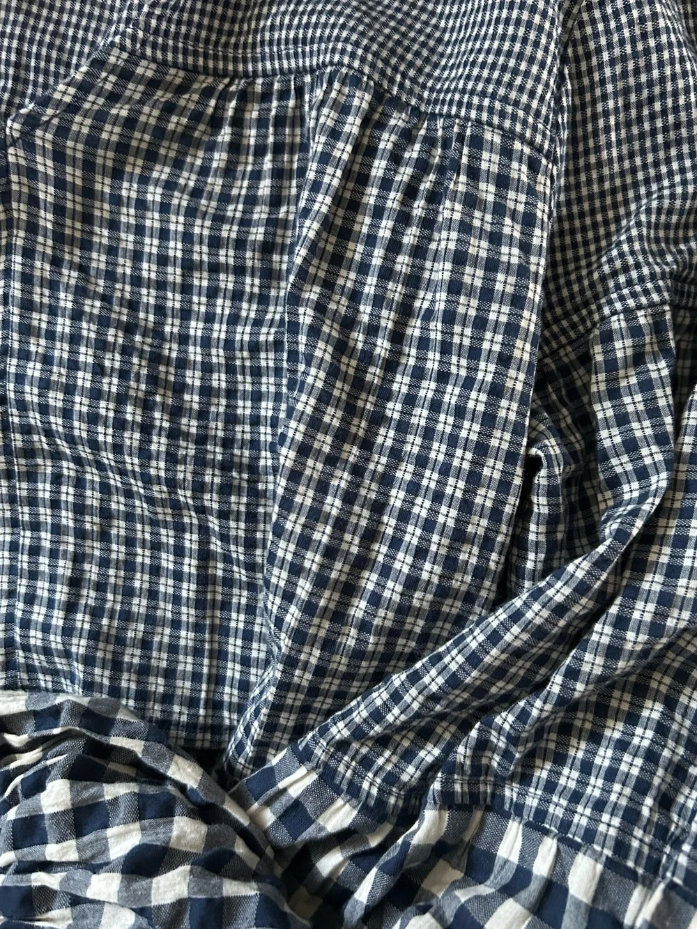 Madewell Blue & White Gingham Mini Dress - Picture 7 of 7